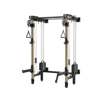 MAJOR FITNESS F35 All-in-One Wall Mount Folding Power Rack Home Gym (Recon Desert) Main View