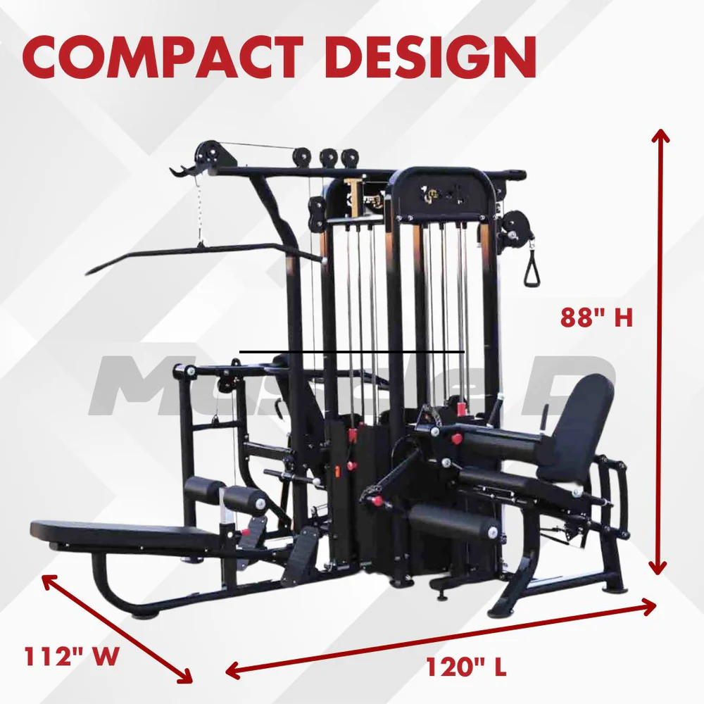 Muscle D 4‑Stack Megatron Compact Multi‑Gym dimensions
