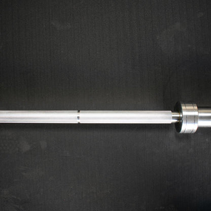 Close-up of precision knurling on Olympic ba