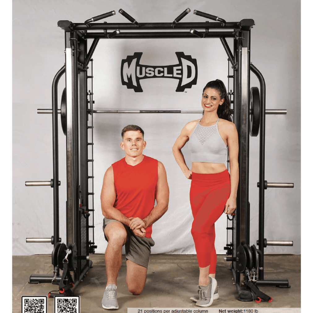 Counterbalance Olympic Smith bar and safety catches on DAP/Smith machine