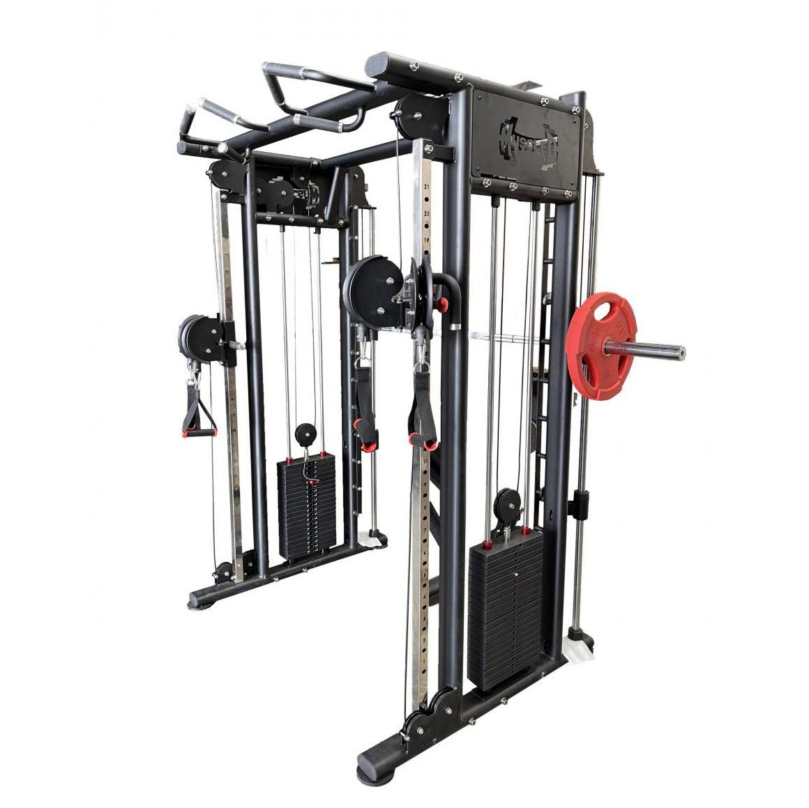 Muscle D Fitness DAP/Smith Machine Combo full view in home gym