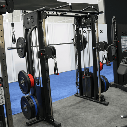 Muscle D Fitness DAP/Smith Machine Combo full view in home gym