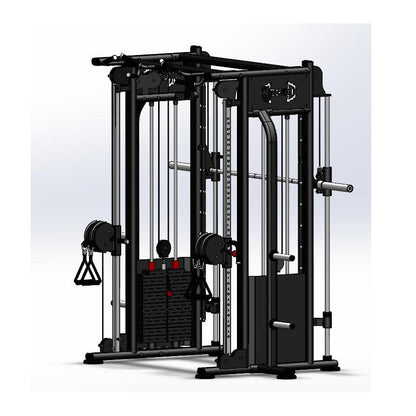 Muscle D Fitness DAP/Smith Machine Combo side view