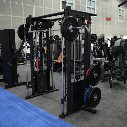 Muscle D Fitness DAP/Smith Machine Combo full view in a gym