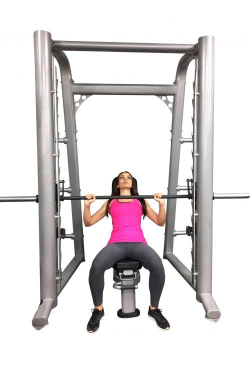 Front view of Muscle D Fitness Smith Machine
