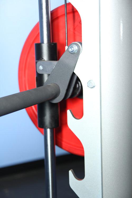 Muscle D Fitness Smith Machine bar lock position