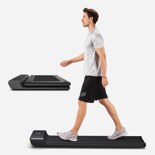 Side profile of unfolded A1 Pro treadmill