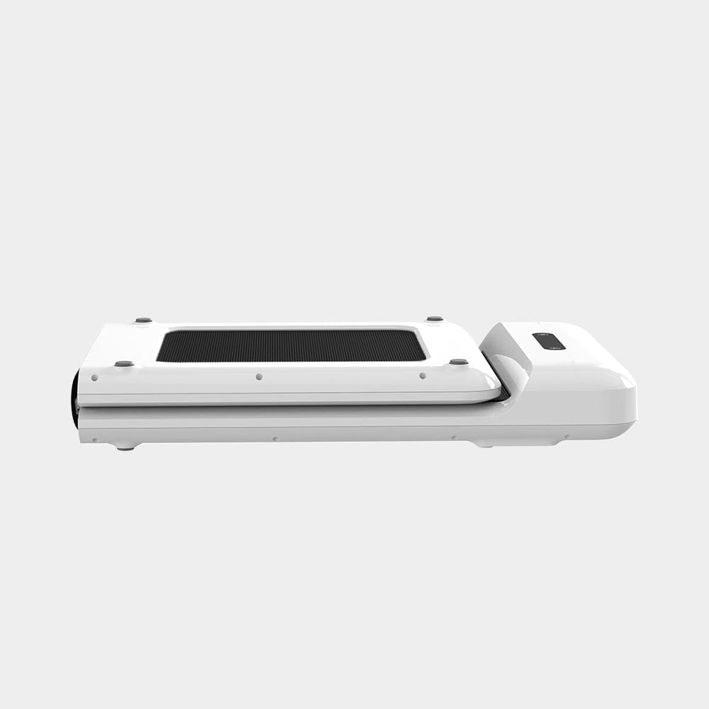 Side folded view of white WalkingPad C2 treadmill