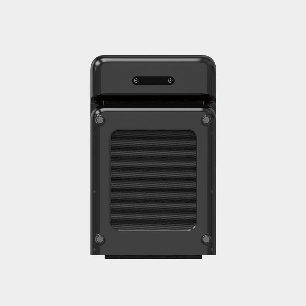 Folded view of black WalkingPad C2 treadmill