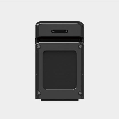 Folded view of black WalkingPad C2 treadmill