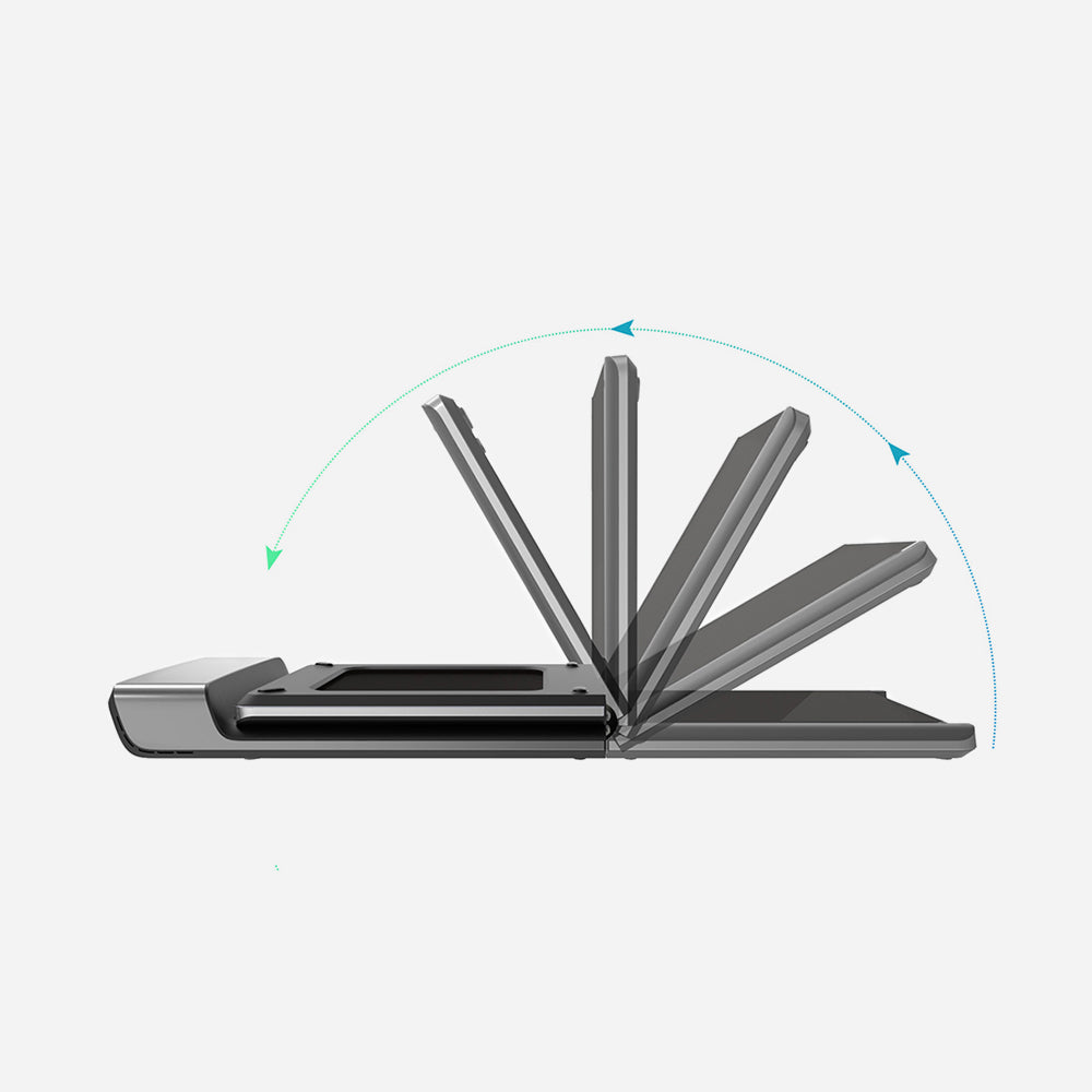 Folding technology of the WalkingPad P1 that allows space-saving storage.