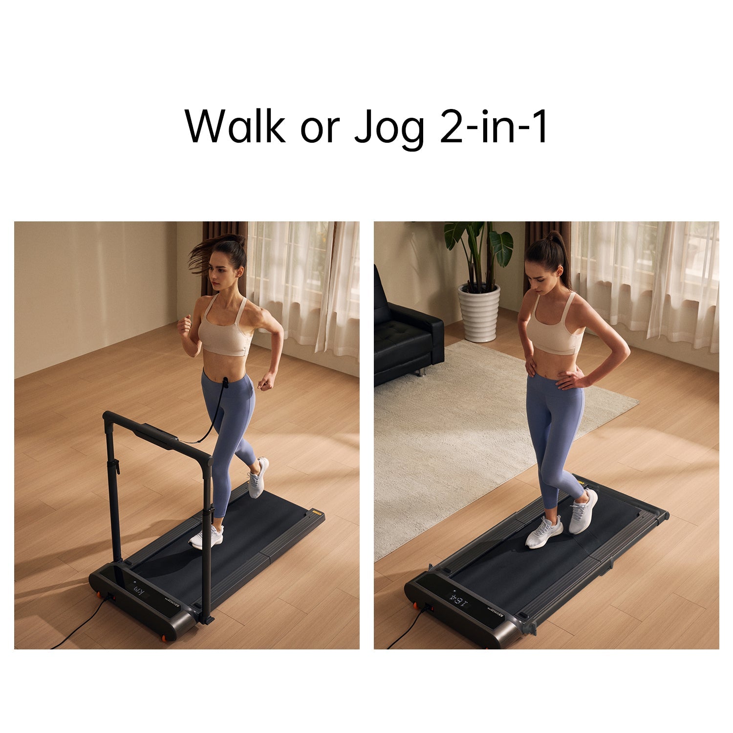 Walk or jog with the WalkingPad R3 Hybrid Foldable Treadmill 