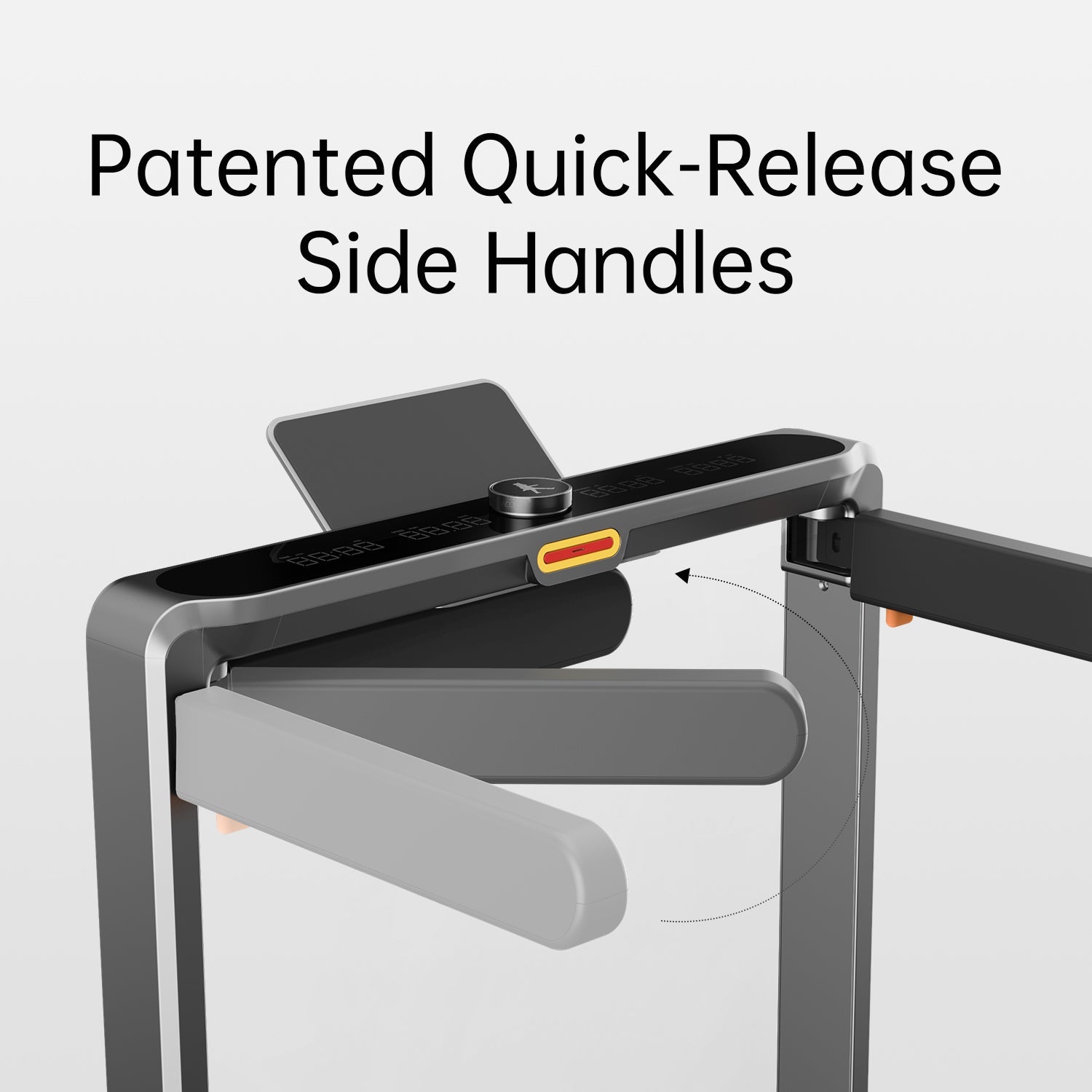 Folding handrails of WalkingPad X214 treadmill