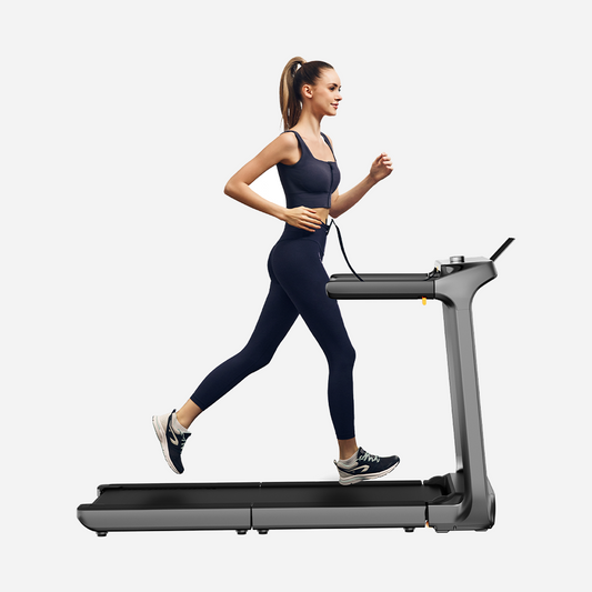 Side view of the WalkingPad X218 Foldable Treadmill showing slim profile and compact frame