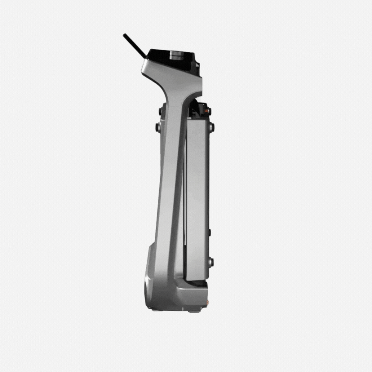 WalkingPad X218 shown in folding motion for space-saving vertical storage