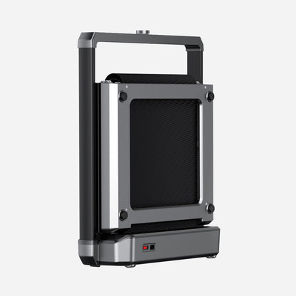 WalkingPad X25 Foldable Treadmill in upright folded position
