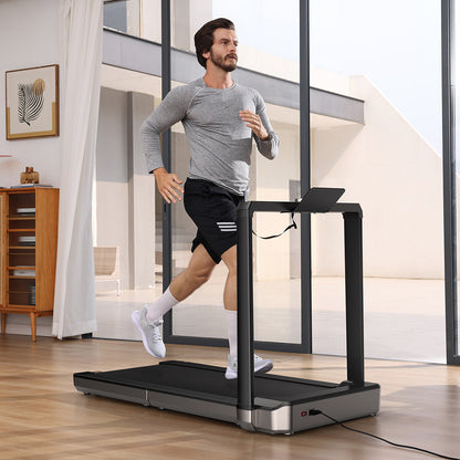 Person running on the WalkingPad X25 Foldable Treadmill in home