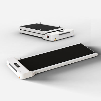 Full view of the WalkingPad Z1 folding treadmill, compact and sleek for under-desk use
