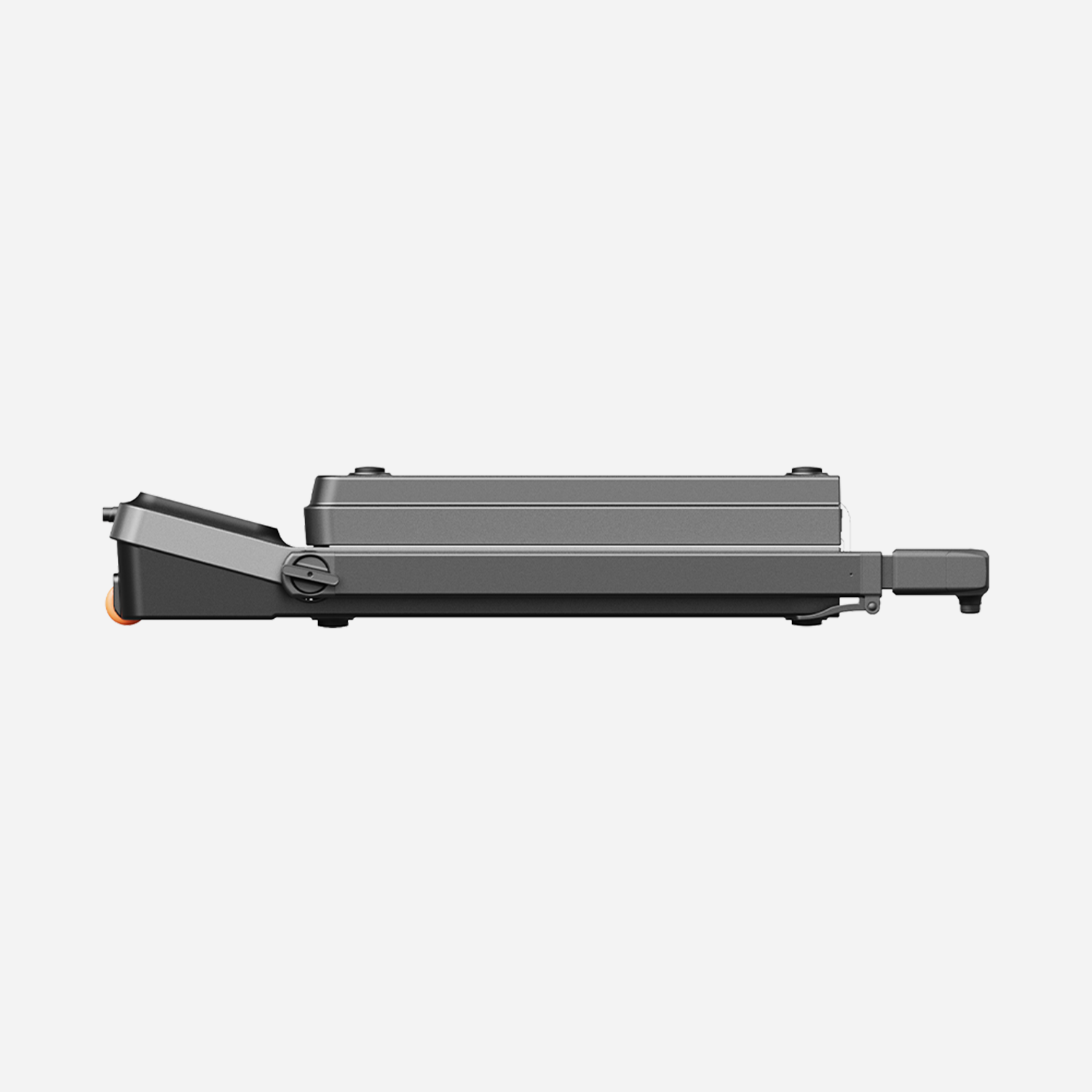 Side profile of folded WalkingPad Z3 Hybrid treadmill