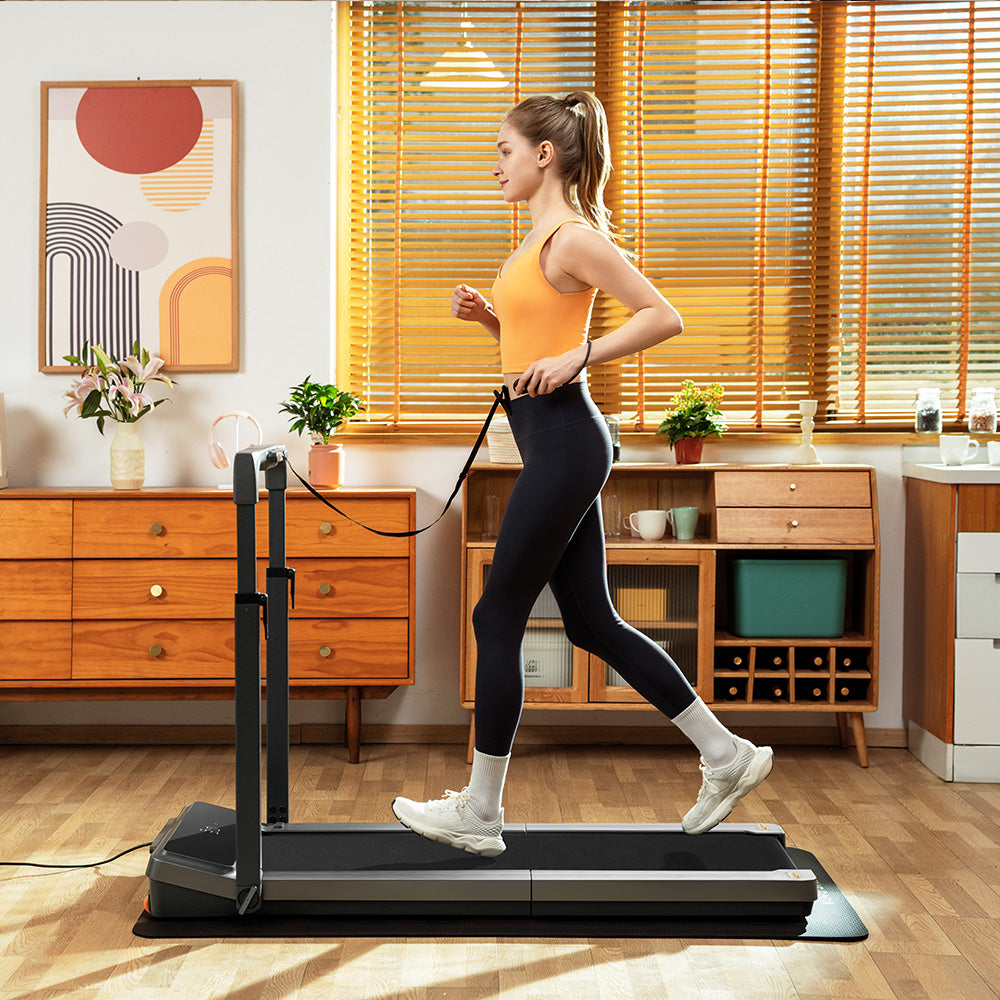 Jogging mode with upright bars raised