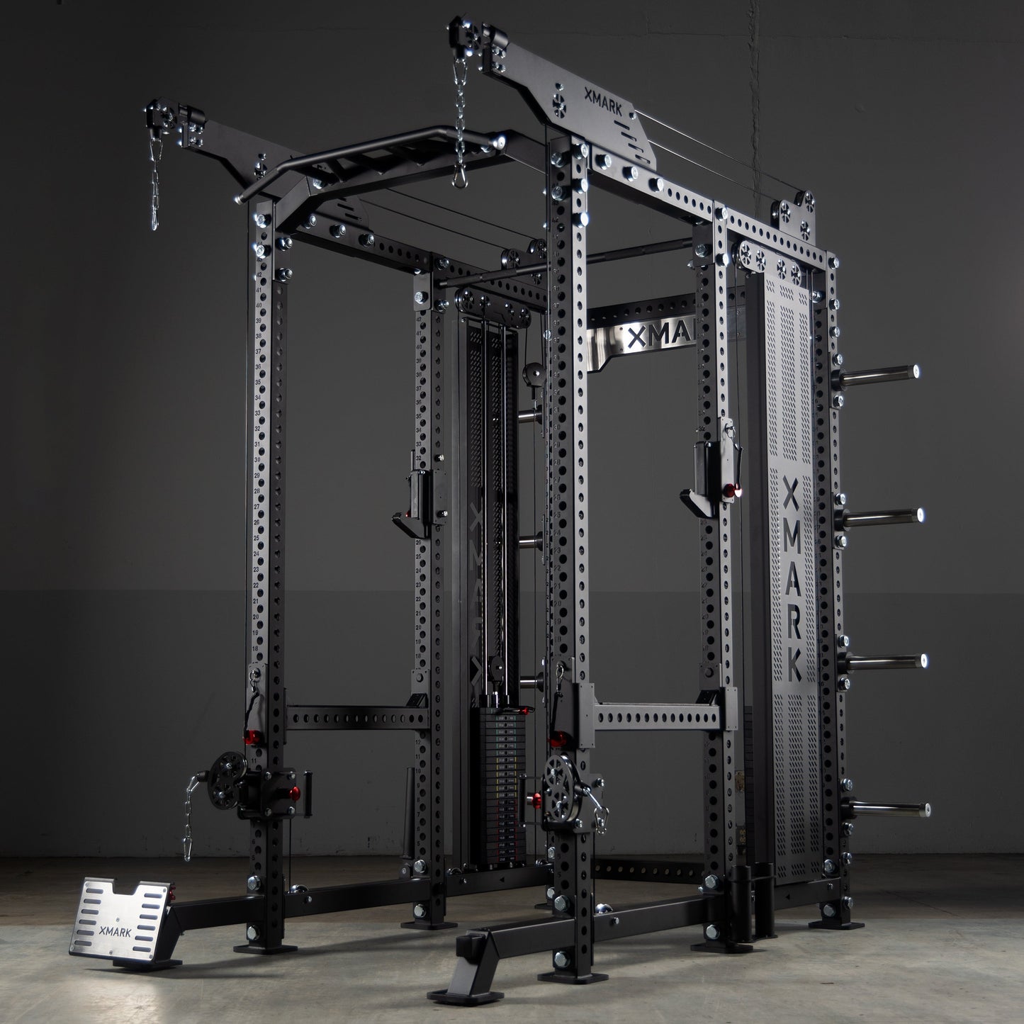 XMark Commercial Power Rack with Pulley System – Full View
