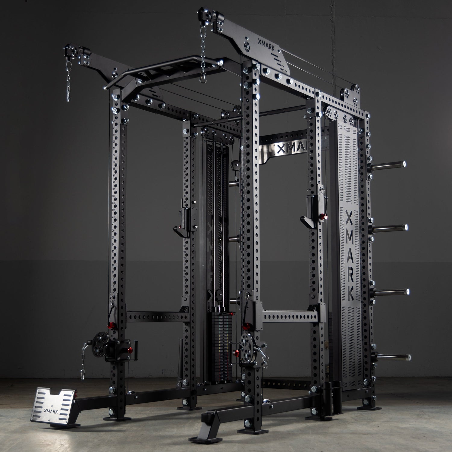 XMark Commercial Power Rack with Pulley System – Full View
