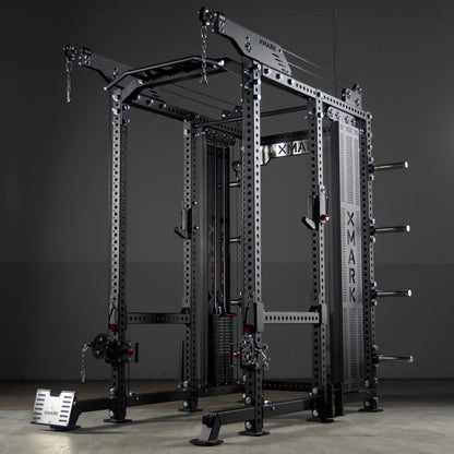 XMark Commercial Power Rack with Pulley System – Full View