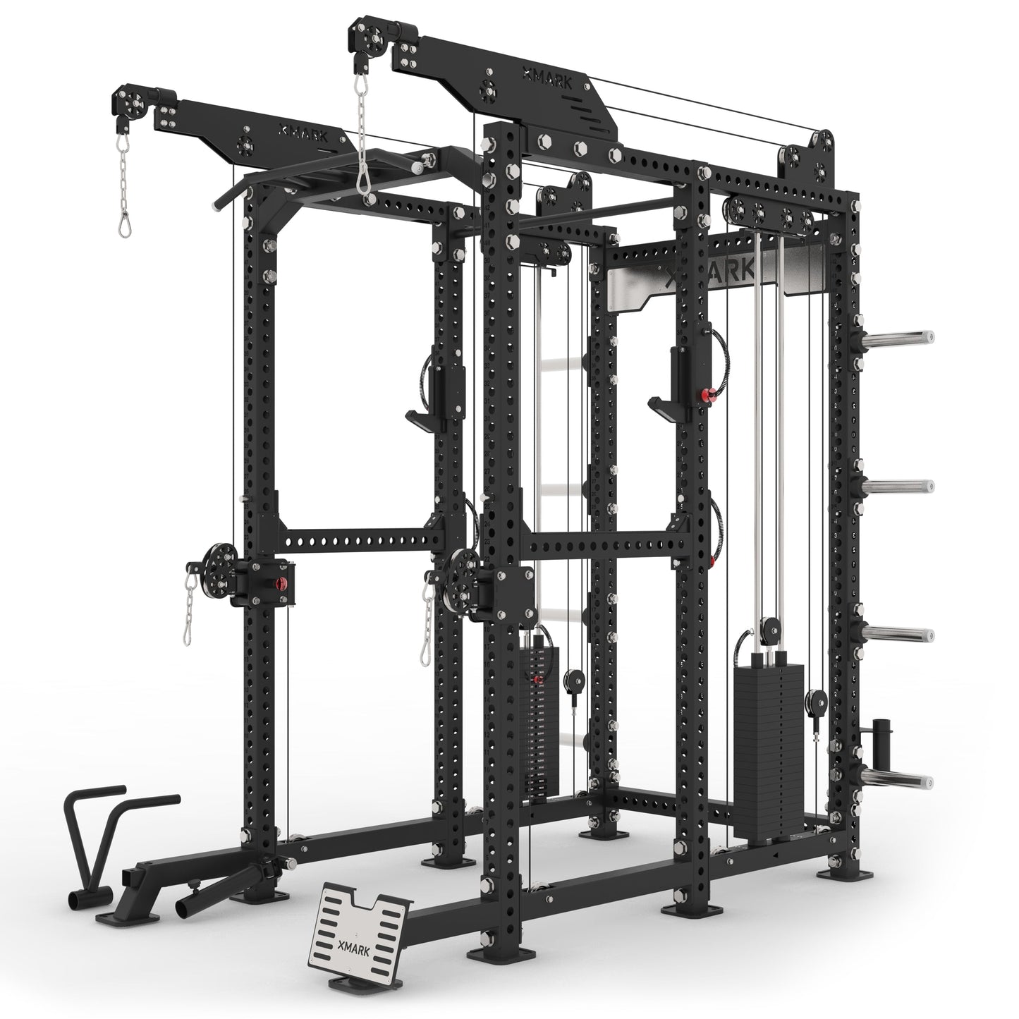 XMark Commercial Power Rack with Pulley System without Shroud – Full View