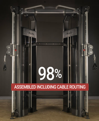 XMark FT-9040 Functional Trainer comes 98% assembled
