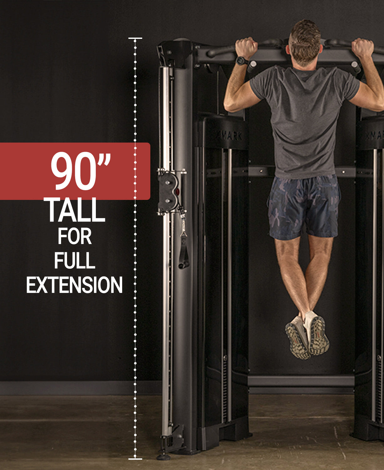 Pull-up bar mounted on XMark functional trainer