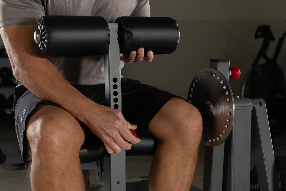 Leg Adjustment Mechanism for the XMark Rotary Leg Extension and Curl Machine
