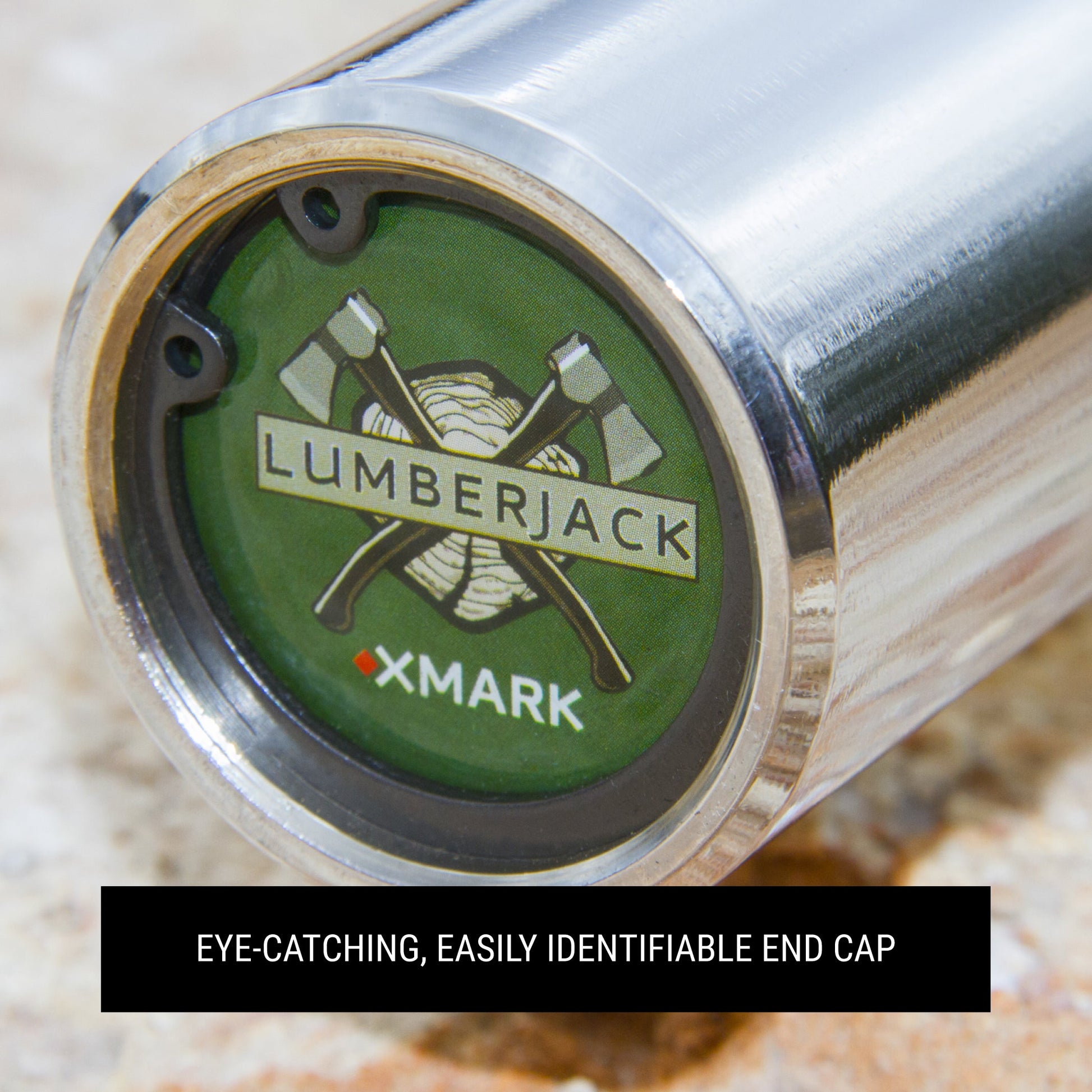 XMark Lumberjack EZ Curl Barbell with 25mm angled grips for wrist-friendly workouts