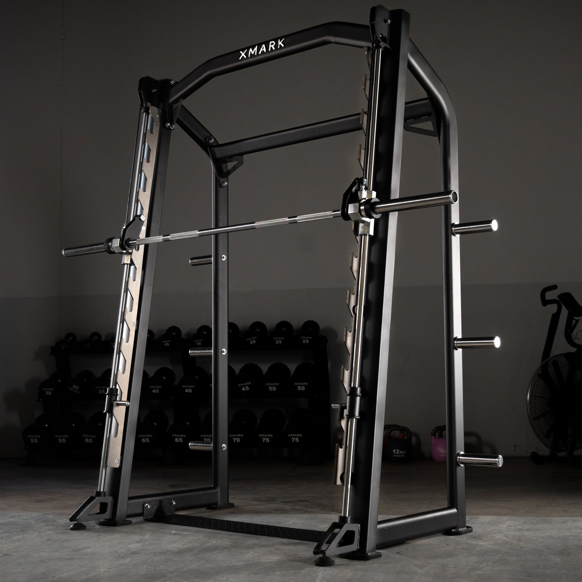 Smith Machine set up in a home gym for full-body workouts