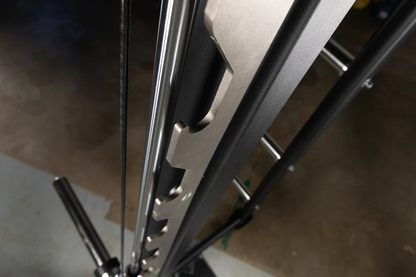 Multiple built-in safety lockout positions on the Smith Machine