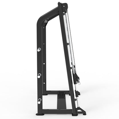 Side view of the XMark Commercial Smith Machine with steel frame and guide rods